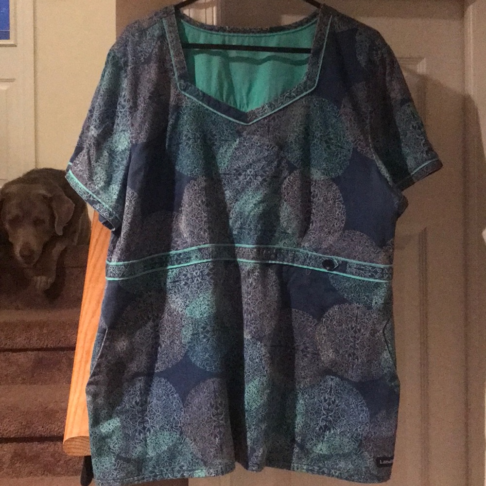 Gently worn scrub top